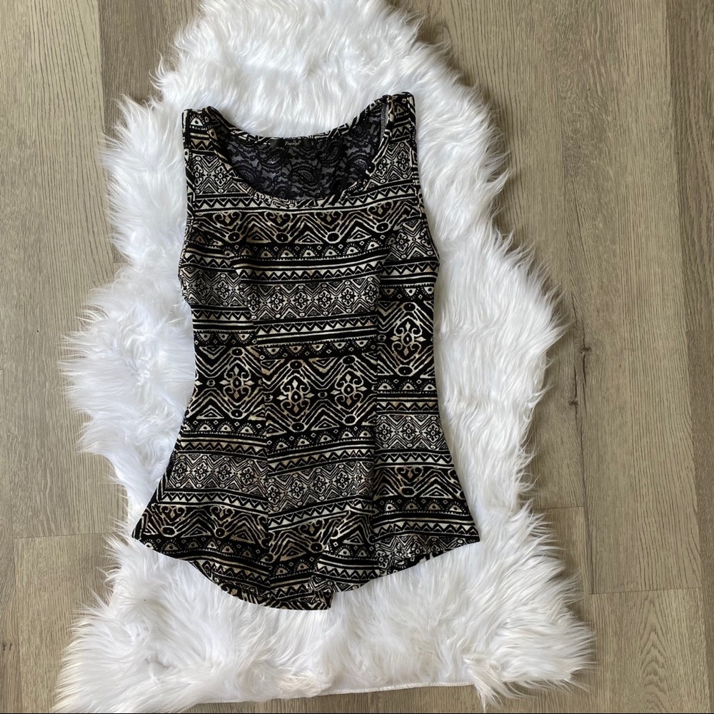 Tribal print top